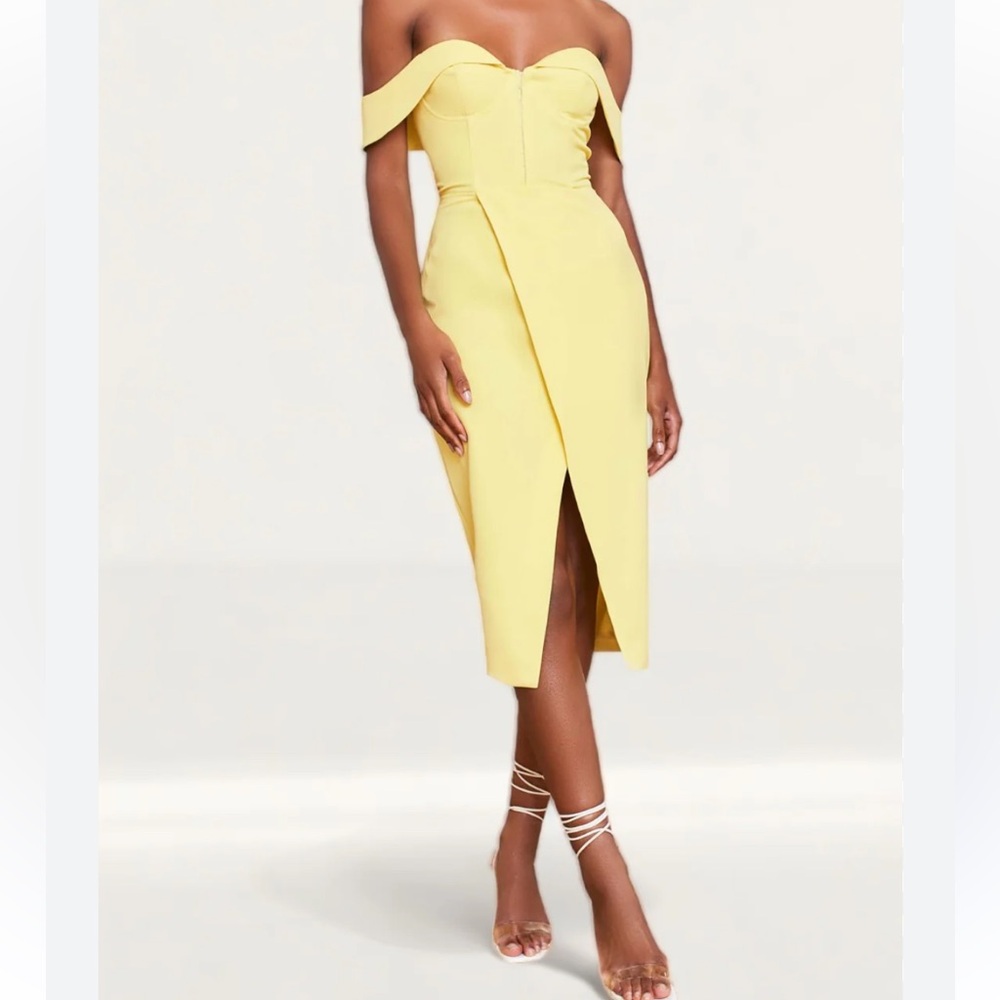Lavish Alice off the shoulder bustier dress Sz 12 NEW